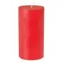 Stompkaarsen Rood 100% Stearine Volledig Gekleurd Ø 70 x 150mm -horecavoordeel.com-