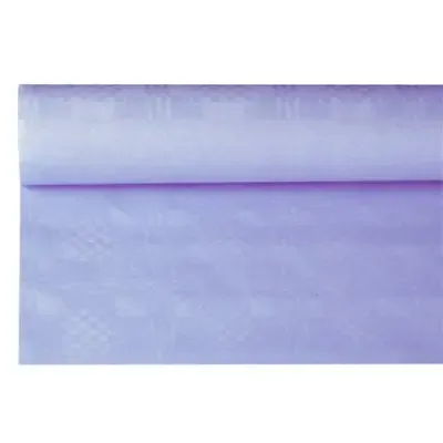 Tafelkleed Papier Rol Lila Met Damastprint 8 x 1,2 meter -horecavoordeel.com-