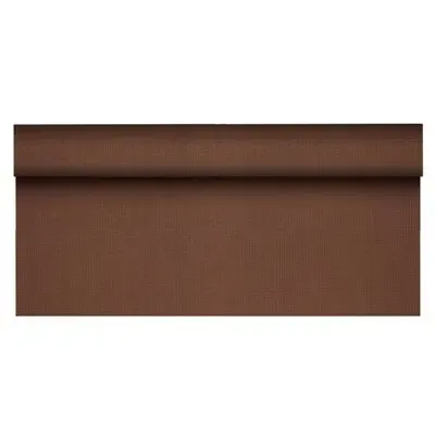 Tafelkleed Rol Vlies Bruin "Soft Selection Plus" 25 x 1,18 meter -horecavoordeel.com-