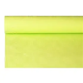 Tafelkleed Papier Rol Limoengroen Met Damastprint 6 x 1,2 meter -horecavoordeel.com-