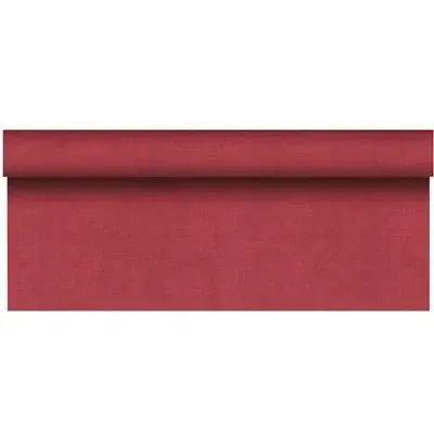 Tafelkleed Rol Bordeaux Van Pulp Viscose En Tissue Mix "ROYAL Collection Plus" 20 x 1,18 meter -horecavoordeel.com-