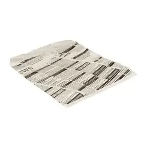 Hamburgerzakjes "Newsprint" Pergament Papier Vetvrij 160 x 180mm -horecavoordeel.com-