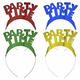 Diadeem Kleuren Assortiment "Party Time" "Metallic" -horecavoordeel.com-