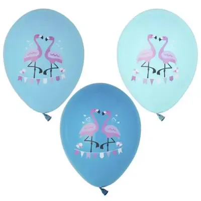 Ballonnen "Flamingo" Kleuren Assortiment Ø 290mm -horecavoordeel.com-