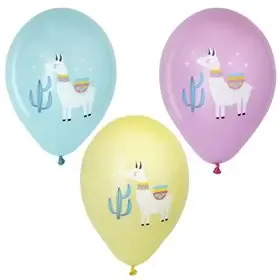 Ballonnen "Lama" Kleuren Assortiment Ø 290mm -horecavoordeel.com-