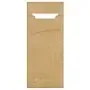 Bestekzakjes "Naturel" 200 x 85mm Inclusief 2-Laags Wit Servet 330 x 330mm -horecavoordeel.com-