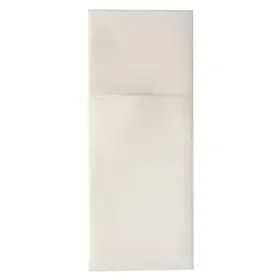 Servetten Wit Met Bestekzakje Airlaid 1/8 vouw 400 x 480mm -horecavoordeel.com-