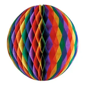 Decoratie Bal "Rainbow" Brandvertagend  Ø 300mm -horecavoordeel.com-