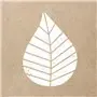 Servetten 3-Laags "Naturel" "Graphic Leaves" 1/4 vouw 330 x 330mm -horecavoordeel.com-