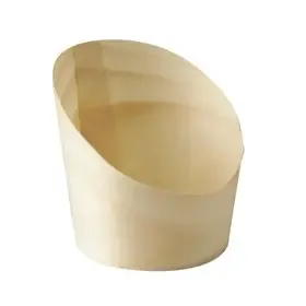 Snackbakje Hout "Pure"Ø 55 x 65mm -horecavoordeel.com-
