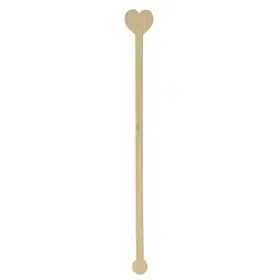 Roerstaafjes Bamboe "Pure" "Heart" 200mm -horecavoordeel.com-