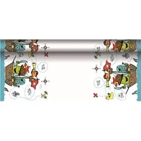 Tafelkleed Papier "Pirate Crew" Met Beschermingslaag 5 x 1,2 meter -horecavoordeel.com-