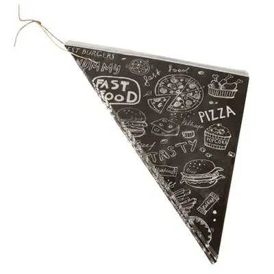 Puntzakken "Fastfood" Pergament Papier Vetvrij 270 x 190 x 190mm  (Vul-inhoud 125 Gram)