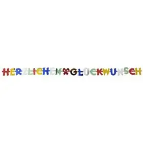 Letter Slinger "Herzlichen Glückwunsch" 2,5 meter