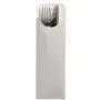 Bestekzakjes Wit "Lines" 235 x 73mm Inclusief 2-Laags Wit Servet 330 x 330mm