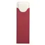 Bestekzakjes Bordeaux "Lines" 235 x 73mm Inclusief 2-Laags Wit Servet 330 x 330mm
