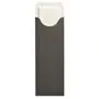 Bestekzakjes Antraciet "Lines" 235 x 73mm Inclusief 2-Laags Wit Servet 330 x 330mm
