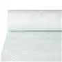 Tafelkleed Papier Rol Wit Met Damastprint 50 x 1,2 meter (Klein-verpakking)
