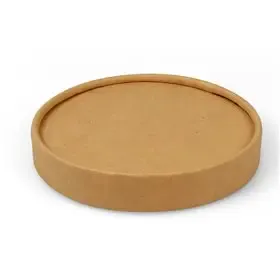Deksel soepbeker Kraft Bruin Karton Ø 98mm