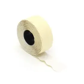 Prijstang etiketten - Prijslabels 26 x 12mm Wit Permanent  Rol 1500 Stuks