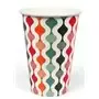 Milkshake Bekers 400ml 16 Oz Gekleurd Karton "Retro" Ø 92 x 126mm