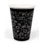 Milkshake Bekers 300ml 12 Oz Zwart Karton "Sealy" Ø 92 x 108mm