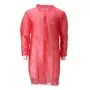 CMT Bezoekersjas PP Non Woven met Drukknopen Rood Maat XXXL -Horecavoordeel.com-
