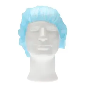 CMT Haarnet - Bouffant Cap PP Non Woven Blauw Maat XL 58cm -Horecavoordeel.com-