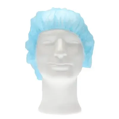 CMT Haarnet - Bouffant Cap PP Non Woven Blauw Maat XL 58cm -Horecavoordeel.com-