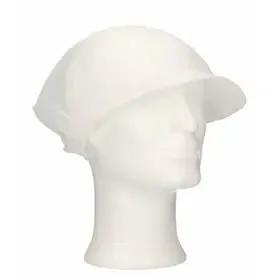 CMT Haarnet met Klep Universeel Polyester  Wit One size