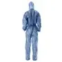 CMT Coverall Non Woven met PE Coating en Ritssluiting Blauw Maat L