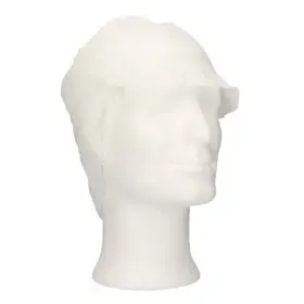 CMT Pet Met Klep - Snood Cap PP Non Woven Wit Maat L