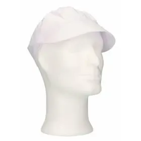 CMT Pet met Klep en Haaropvang  Polyester Katoen Kroon Wit Maat XL