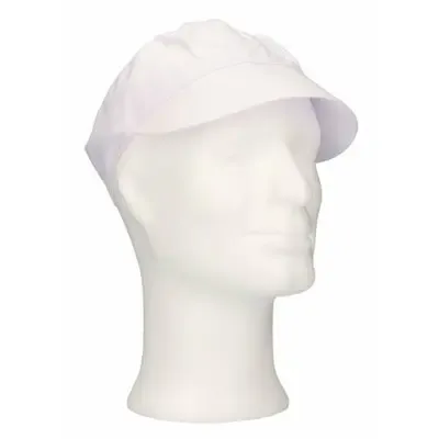 CMT Pet met Klep en Haaropvang  Polyester Katoen Kroon Wit Maat XL