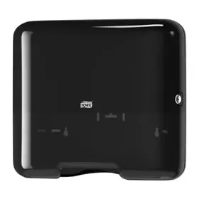 Tork Z-vouw - C-vouw Mini Handdoek Dispenser Zwart Kunststof Elevation-Line - Systeem H3 -Horecavoordeel.com-