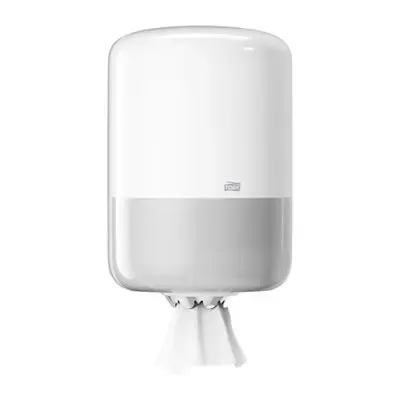 Tork Centerfeed Poetspapier Dispenser Wit Kunststof Elevation-Line - Systeem M2 -Horecavoordeel.com-