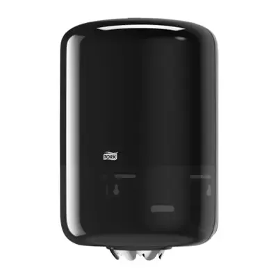Tork Centerfeed Poetspapier Dispenser Zwart Kunststof Elevation-Line - Systeem M2 -Horecavoordeel.com-