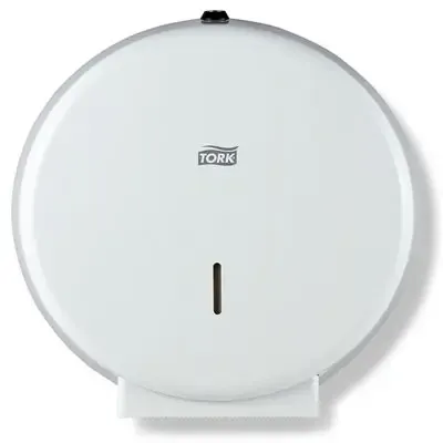 Tork Jumbo Toiletpapier Dispenser Wit Metaal - Systeem T1 -Horecavoordeel.com-