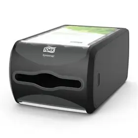 Tork Xpressnap Counter Servet Dispenser Zwart Kunststof Signature Line - Systeem N4 -Horecavoordeel.com-