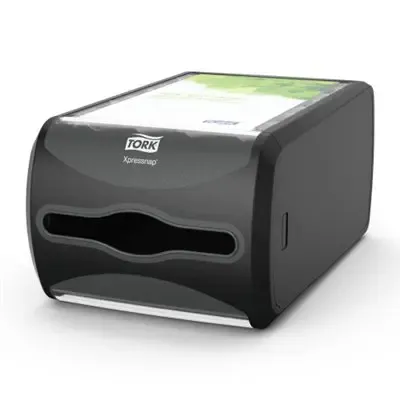 Tork Xpressnap Counter Servet Dispenser Zwart Kunststof Signature Line - Systeem N4 -Horecavoordeel.com-