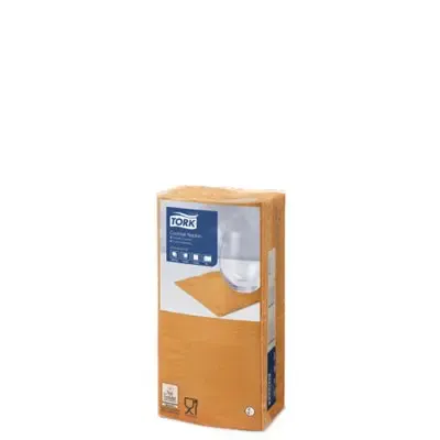Tork Cocktailservet Advanced 2-laags Oranje 24x24cm ¼-vouw -Horecavoordeel.com-