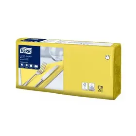 Tork Lunchservet Advanced 2-laags Geel 33x33cm ¼-vouw -Horecavoordeel.com-