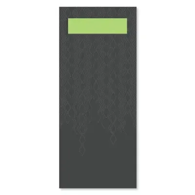 Tork Bestekzakje Advanced Zwart met Limoen Servet 2-laags 39x23cm -Horecavoordeel.com-