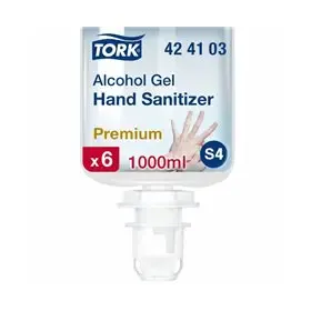 Tork Alcohol Gel voor Handdesinfectie Transparant 1 Liter Flacon - Systeem S4