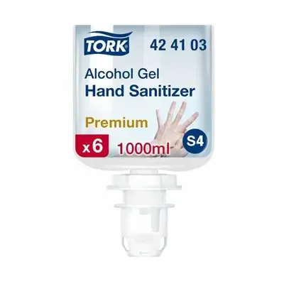 Tork Alcohol Gel voor Handdesinfectie Transparant 1 Liter Flacon - Systeem S4