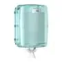 Tork Combi Rol Poetspapier Dispenser Wit-Turqoise Metaal-Kunststof Performance-Line - Systeem W2