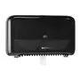 Tork Twin Hulsloos Mid-size Toiletpapier Dispenser Zwart Kunststof Elevation-Line - Systeem T7