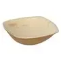 Schalen Palmblad "Pure" 50cc H 2,5 x 9 x 9cm Natuur "QUADRATO"