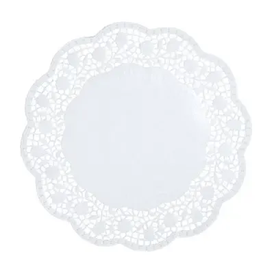 Taartranden Papier Rond Ø 18cm Wit