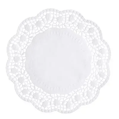 Taartranden Papier Rond Ø 20cm Wit